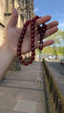 Osmanli Bakalit Faturan Misbaha Tesbih Rosary Rund Tasbih Bernstein 33