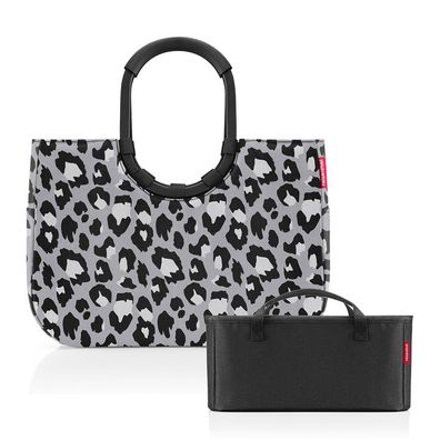 reisenthel Set Loopshopper L + Organizer ORBX, frame leo nero + black, Damen