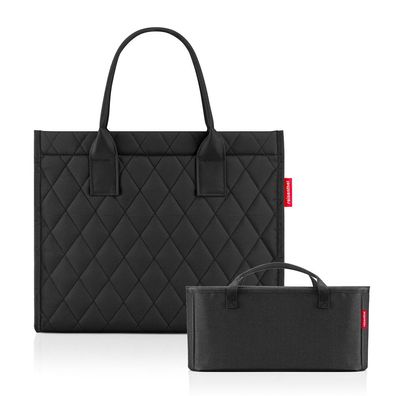 reisenthel Set Daily Shopper + Organizer DNBX, rhombus black + black, Damen