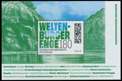 BRD BUND BLOCK Kleinbogen 2020 2029 Block 95 postfrisch SC95DCE