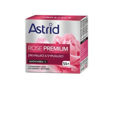 Straffende und füllende Nachtcreme Rose Premium 50 ml