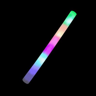10x RGB Leuchtstab aus Schaumstoff | Partylicht | Farbeffekten | Glowstick