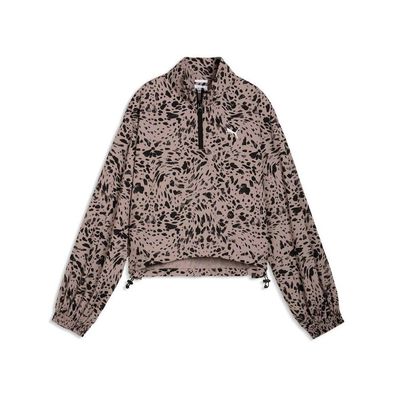 Puma Damen Trainingsjacke Ess Graphic Animal Relaxed Aop Woven Half-Zip 692465