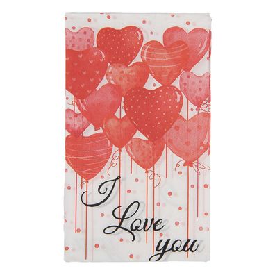 Clayre & Eef Servietten Papier 20er Set 33x40 cm Weiß Papier (Gr. 33x40 cm (20))