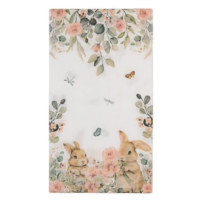 Clayre & Eef Servietten Papier 20er Set 33x40 cm Weiß Papier (Gr. 33x40 cm (20))