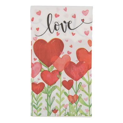 Clayre & Eef Servietten Papier 20er Set 33x40 cm Weiß Papier (Gr. 33x40 cm (20))