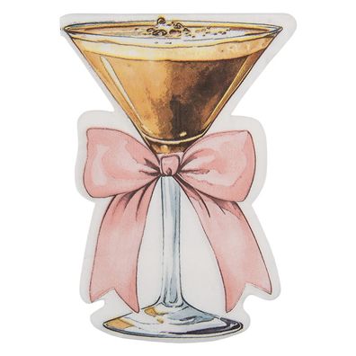 Clayre & Eef Servietten Papier 20er Set Weinglas 33x33 cm Rosa Papier
