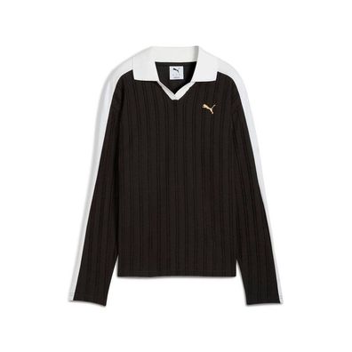Puma Damen Poloshirt T7 Relaxed Long Sleeve Polo 632141
