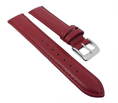 Uhrenarmband Leder Seidenkalb Rot Herzog 26699S