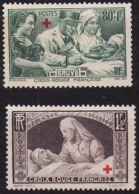 Frankreich FRANCE [1940] MiNr 0471-72 ( oG/no gum )