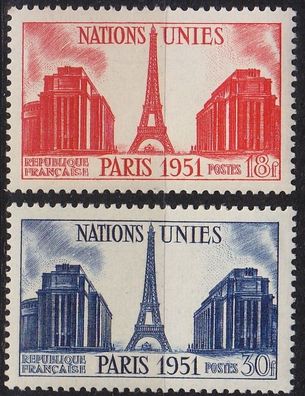 Frankreich FRANCE [1951] MiNr 0929-30 ( * /mh )