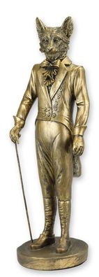 Figur Gentleman Fuchs Replikat Retro Design Dekoration