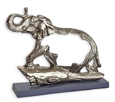 Aluminium Skulptur Figur Elefant Replikat Retro Design Dekoration