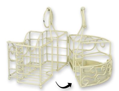 Besteck- und Serviettenhalter aus Eisen Replikat Retro Design Dekoration