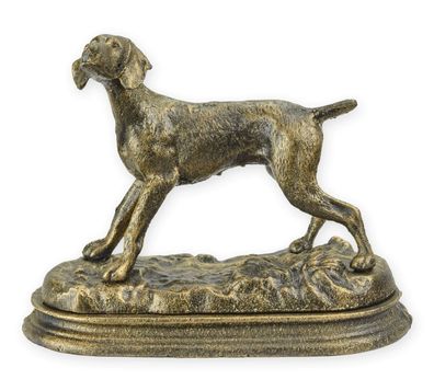Gusseiserne Figur eines Hundes Replikat Retro Design Dekoration