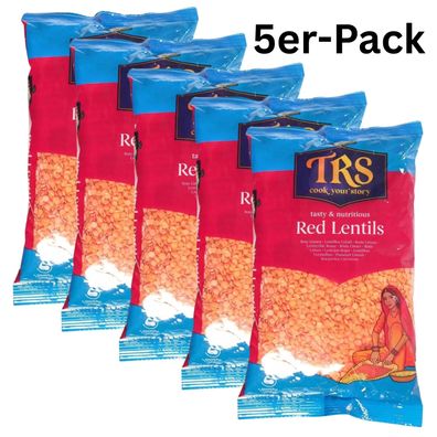 5er-Pack TRS Red Lentils rote Linsen 500g