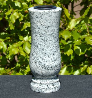 Vase Blumenvase Grabvase Gartenvase Granitvase aus Granit Viscont