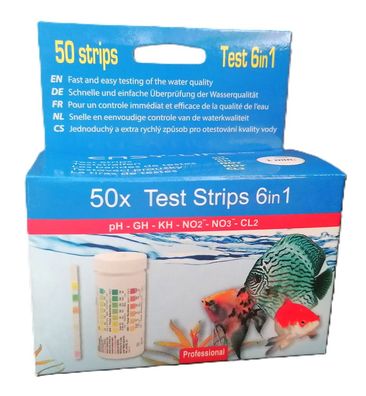 EasyLife Wassertest 6in1 50 Teststreifen
