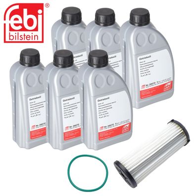 6L Febi Getriebeöl + Getriebefilter für Audi Seat Skoda VW DQ500 DQ400E 0BH