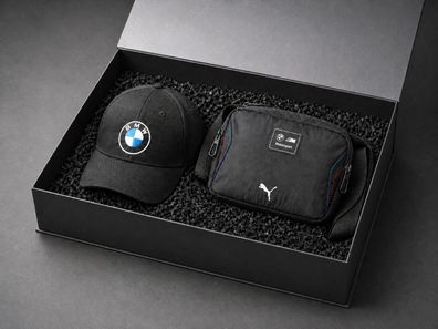 BMW?M?Motorsport Geschenkset Geschenkbox Mütze Umhängetasche Tasche Bag