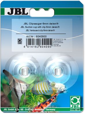 JBL Clipsauger 6mm transparent zwei Stück