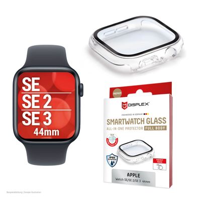 Displex Full Body Apple Watch SE 2/3, 44mm, clear