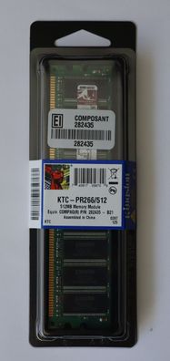 NEU: 512MB Kingston RAM KTC-PR266/512 Arbeitsspeicher DIMM Laptop PC 512 MB