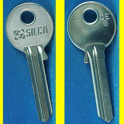 Silca CE6 - Schlüsselrohling für verschiedene CES, Elzett, Frecov + ++ Zylinder