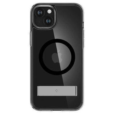 Spigen Ultra Hybrid S MagSafe Hülle mit Standfuß für iPhone 15 - Schwarz