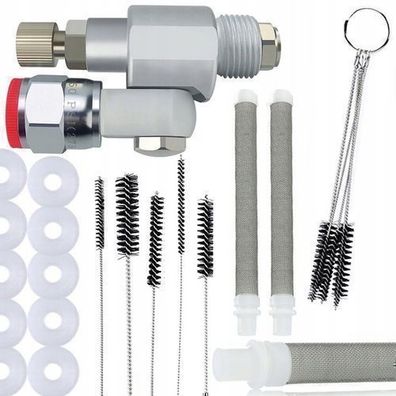 Rosfix Set CleanShot Ventil + Dichtungen + Reinigungsbürsten + Filter 60 Mesh