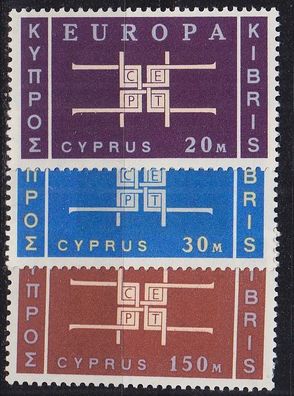 ZYPERN CYPRUS [1963] MiNr 0225-27 ( * */mnh ) CEPT