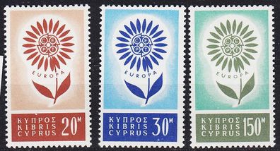 ZYPERN CYPRUS [1964] MiNr 0240-42 ( * */mnh ) CEPT