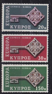 ZYPERN CYPRUS [1968] MiNr 0307-09 ( * */mnh ) CEPT