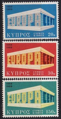 ZYPERN CYPRUS [1969] MiNr 0319-21 ( * */mnh ) CEPT