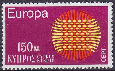 ZYPERN CYPRUS [1970] MiNr 0334 ( * */mnh ) CEPT