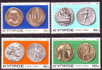 ZYPERN CYPRUS [1977] MiNr 0468-71 ( * */mnh ) Münzen