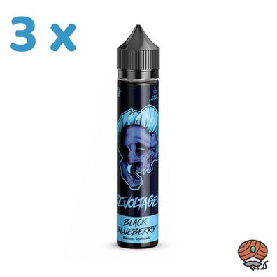 Revoltage BLACK Blueberry Longfill Aroma für E-Zigaretten 3x 15ml