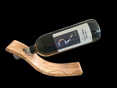 Geschenk Grüner Veltliner 2024 trocken Wein mit Olivenholzständer Flaschenhalter