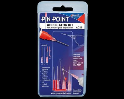 Deluxe AC28 Pin Point Applicator Set Krick 44166 Sekundenkleber Nadeln