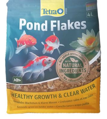 Tetra Pond Flakes 4 Liter Futter Flockenfutter für Koi und Goldfische