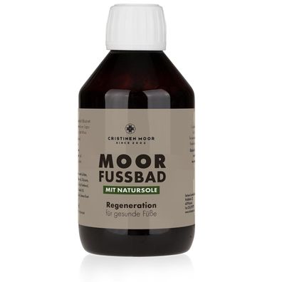 CristinenMoor Moor Fußbad mit Natursole 250 ml: mit Heilmoor, Kalmus, Campher, Fichte