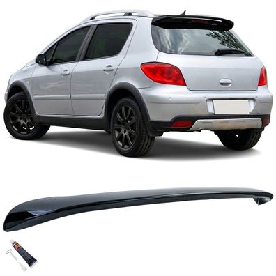 Dach Sport Heckspoiler Schwarz Glanz passt für Peugeot 307 2000-2008