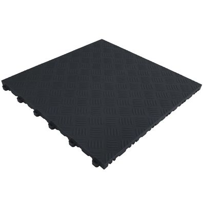 Ramroxx Performance Riffelblech Bodenfliese Garagenboden Floor Schwarz 40x40cm