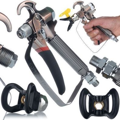 Rosfix Farbspritzpistole TurboJet TJ1 – Stahlgehäuse | 1/4" Anschluss