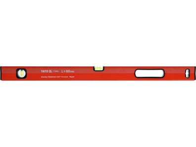 Wasserwaage 80cm 2 Libellen mit Griff mit Magnet