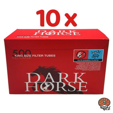 Dark Horse Full Flavour King Size Filterhülsen (10 x 500 Stück)