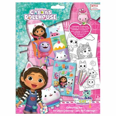Gabbys Puppenhaus Malset mit Notizbuch