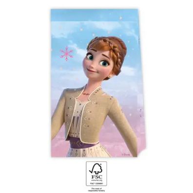 Procos La Reine des Neiges Papiertüten 4er-Set 22 x 13 cm - Einheitsgröße