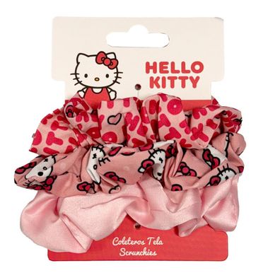 Hello Kitty Scrunchie Haargummi-Set 3 Stk