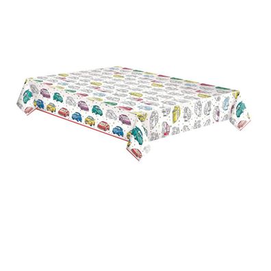 Wagen Cartoon Papier Tischdecke 120x180 cm